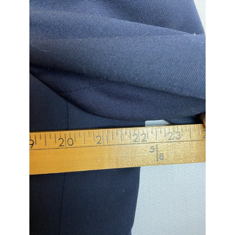 Chaps Mens 44R Navy Wool Gold Two Button Sport Coat Preppy Academia - Picture 6 of 16